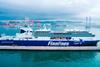 The photo shows the Finnlines combined freight and passenger vessel, Finnsirius, on the water