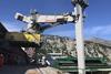 The Siwertell ST 490-M unloader in operation at Yara's terminal in Norway