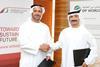 Nasser Al Sowaidi, Chairman of Etihad Rail and Ahmed Bin Sulayem, Chairman of DP World