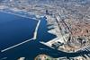 An aerial view of the Port of Marseille Fos