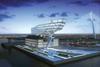 Artists impression of the Antwerp Port Authority building.