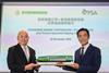 Chang Yen-I, chair of EMC and Ong Kim Pong, group CEO of PSA International