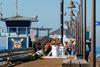 Construction workers on Imperial Beach Pier at the Port of San Diego