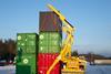 A sidelifter is useful where containers have to be moved longer distances within or outside the port perimeter