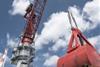 The image shows a Liebherr CBG 500 E crane
