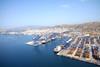 Greek port workers are on strike protesting at the privatisation of Piraeus (pictured) and Thessaloniki