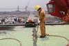 Pre-cutting of the top deck of a car carrier