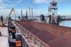 ShibataFenderTeam fenders at the Port of Neuva Palmira in Uruguay