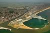 A aerial shot of Great Yarmouth Harbour