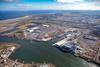An artist's impression of the Teesport Offshore Gateway on the banks of the River Tees, adjacent to PD Ports' Tees Dock