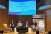 Norbert Grech, senior manager - Ports and Yachting Directorate, Transport Malta with panelists, Kieran Morton, Business Development Manager, Port of Aberdeen, Tania Berry, Electrical Capability Lead, BMT and James Evans, Head of Operations, Portsmouth Int