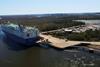 A GLOVIS ship at the Port of Brunswick