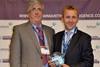 Tord Helland of Norled (right) received the 'Ship Efficiency Award' for the world’s first purely battery-driven passenger and car ferry 'Ampere'