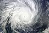 Cyclone Yasi makes landfall in Queensland. Photo: NASA