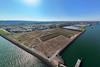 The image shows an overhead shot of Belfast Harbour's new D3 site