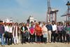 The 110 delegates were treated to a port visit around JN Port