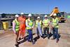 Representatives from across the region came together to celebrate the start of the construction of a new supersize slipway at Pembroke Port which will provide maximum flexibility for