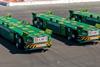 A row of Konecranes Gottwald AGVs
