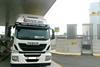 Using LNG engines in the trucks will significantly reduce NOx, CO2 and particulate emissions
