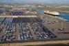 Aerial shot of the Port of San Diego