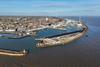 The image shows an aerial view of ABP’s Port of Lowestoft