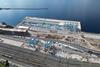 The image shows an overhead shot of the Rijeka Terminal in September 2024