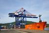 ZPMC ship-to-shore crane at CSP Iberian Bilbao Terminal