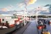 An artist's impression of the DP World Burnie international container port Photo: DP World Australia