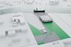 Rendering of new production facility for large air separation units at Porto Marghera in Venice