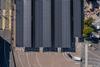 The image shows the solar array at Portsmouth International Port