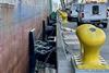 ShibataFenderTeam bollards at the Port of Oakland