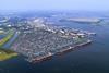 A rendering of the Navy Base Terminal, currently under construction in North Charleston. It will boost container capacity in the port by about 50%