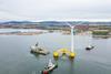 WindFloat 1 demonstration unit, a floating offshore wind unit based in the Cromarty Firth Photo: Opportunity Cromarty Firth