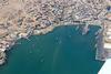The image shows an aerial shot of Port of Lüderitz