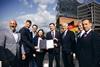 Representatives from Germany and Latvia at an MoU signing ceremony