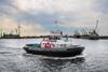 The port is working on greening its fleet with a hydrogen and methanol powered tugboat, pictured Hydrotug