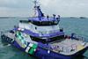 Pictured is MPA's hybrid patrol vessel MPA Guardian built in 2022