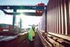 Containers on a train at Gothenburg’s Terminal 1