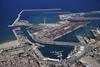 Aerial shot of the Port of Valencia