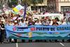 Port Strategy: protestors are against Tenerife's Santa Cruz port project. Credit: ACFI Press