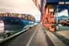 Container leaving the Prince Rupert port