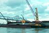 Gottwald HPK 330EG harbour pontoon crane in the Mississippi