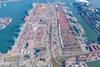 The image shows an overhead shot of ECT Rotterdam