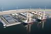 Artist's impression of a new terminal to support offshore wind sector at Maasvlakte at the Port of Rotterdam