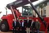 Kalmar's prototype of a new dual fuel diesel and LNG powered reachstacker was demoed at the Port of Livorno