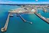 The image shows the existing harbourfront at St Helier harbour