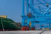 'Cape Fulmar' at dock at the Rijeka Gateway terminal in Croatia