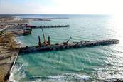 Construction under way at Kuryk Port in Kazakhstan