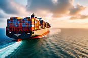 container ship at sea
