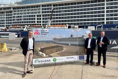 A shot of the Zeebrugge cruise terminal